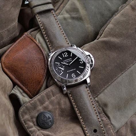 JP Leatherworks Panerai Style Thick Full Grain Leather Watch 